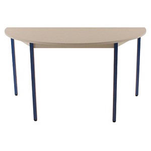 3700245510391 - Schreibtisch 140DRGBL 65-130cm (H) 140x70cm (BxT) halbrund grau   blau 3700245510391 SODEMATUB