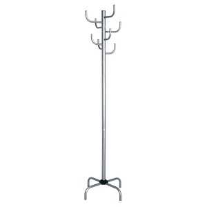 4001070431103 - Garderobenständer HAKU grau (alu) B37cm H180cm T37cm Ø37cm Stahl Garderobenständer