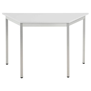 3700245399347 - Mehrzwecktisch lichtgrau alu Trapezform Vierkantrohr alu 6001200 x 600 x 740 cm 3700245399347 SODEMATUB