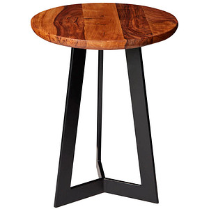 4250950276710 - WOHNLING Beistelltisch Massivholz sheesham 350 x 350 x 450 cm