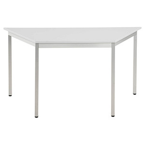 3700245399354 - Mehrzwecktisch lichtgrau alu Trapezform Vierkantrohr alu 7001400 x 700 x 740 cm 3700245399354 SODEMATUB