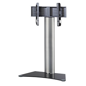 TV-Ständer Findal ohne Zwischenboden silber, schwarz