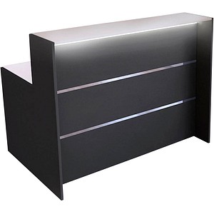 Kerkmann Empfangstheke BARI gerade, anthrazit, weiß 140,0 x 95,0 x 112,0 cm