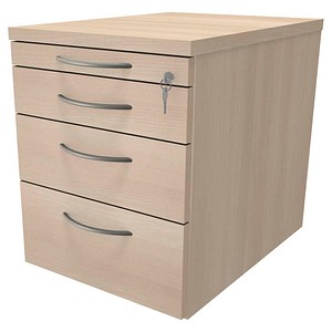 4260267326848 - fm Sidney Rollcontainer akazie 4 Auszüge 434 x 600 x 540 cm 4260267326848 - fm Sidney Rollcontainer akazie 4 Auszüge 434 x 600 x 540 cm