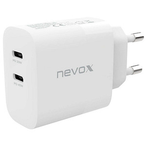 4250686411379 -  40W Dual Ladeadapter weiß 45 4250686411379 nevox