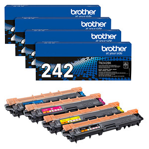Image of brother TN-242BK/C/M/Y schwarz, cyan, magenta, gelb Toner, 4er-Set