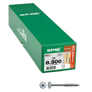 4003530257254 - Holzbauschrauben T40 Tellerkopf WIROX 0251010805005 8 mm x 500 mm 4003530257254 25 Stück