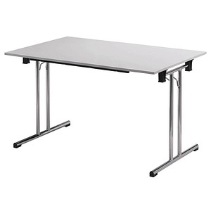 3700245507933 - Klapptisch ohne TPCH147G 74cm (H) 140x70cm (BxT) rechteckig grau chrom 3700245507933 SODEMATUB 3700245507933 - Klapptisch ohne TPCH147G 74cm (H) 140x70cm (BxT) rechteckig grau chrom 3700245507933 SODEMATUB