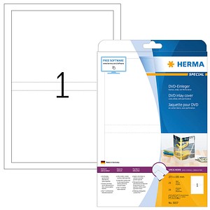 HERMA DVD-Einleger 5037 weiß