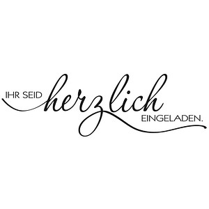 4006166429798 - Motivstempel IHR SEID herzlich EINGELADEN 40 x 100 cm