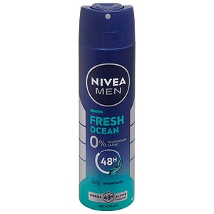 NIVEA MEN Fresh Ocean Deodorant Spray - 150 ml - Ocean Scent - 48h Protection