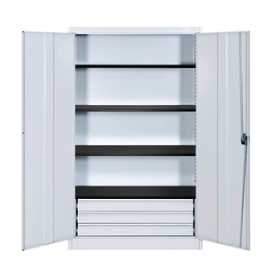 Stahlschrank entero grau