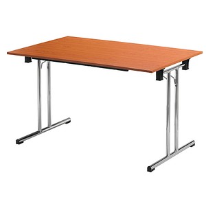 3700245507926 - Schreibtisch TPCH147M 74cm (H) 140x70cm (BxT) rechteckig kirschbaum   chrom 3700245507926 SODEMATUB
