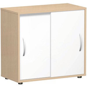 4038933530901 - Schiebetürenschrank Flex S-382501-BW buche weiß 1 Fachboden 800 x 400 x 752 cm