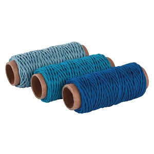Rayher Hanf Kordel 1.0 mm blau Töne
