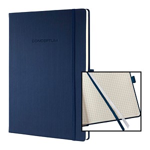 SIGEL Notizbuch Conceptum® ca. DIN A4 kariert, blau Hardcover 194 Seiten