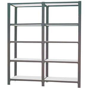 8425437108846 - Regal OFFICLICK 8425437108846 anthrazit weiß 1800 x 300 x 2100 cm 8425437108846 Simonrack
