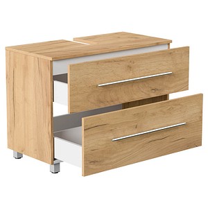 4251982676639 - Mondial Universal Unterbau auf Standfüßen 85 cm SoftClose weiss hochglanz