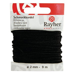 Rayher Schmuckkordel schwarz