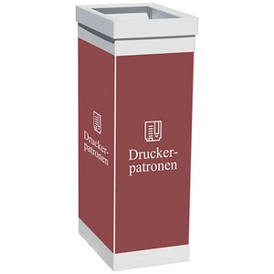 PAPERFLOW Mülleimer 60,0 l weiß, braun, 1 St.