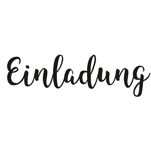 4006166471193 - Einladung Motivstempel Schreibschrift 30 x 90 cm