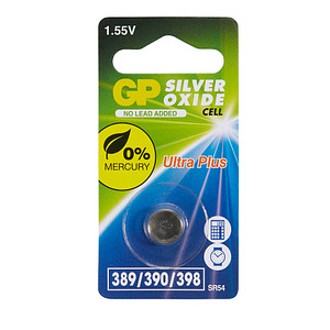 SR54 GP - Silberoxid-Knopfzelle, SR54, 70 mAh, 11,6x3,05 mm, 1er-Pack