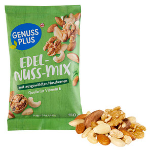 GENUSS PLUS EDEL-NUSS-MIX Nüsse 150,0 g