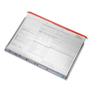 4052301016088 - Planettentaschen Kunststoff rot DIN A4 5x Klemmleiste 10 St