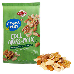 GENUSS PLUS EDEL-NUSS-MIX Nüsse 500,0 g