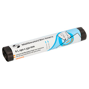 4001553711159 - DEISS UNIVERSAL PLUS Müllbeutel 6 Liter grau 55 g Rolle Anwenderfreundlicher Müllbeutel mit hoher Stabilität Maße (B x L) 290 x 330 mm 1 Rolle = 50 Beutel