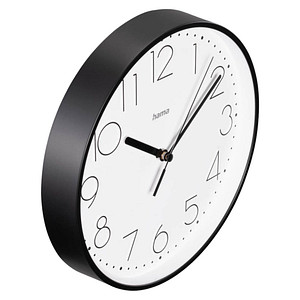 4047443517548 - Wanduhr Salina weiß schwarz Kunststoff Ø 220 cm 4047443517548 Hama
