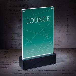 luminous LED-Tischaufsteller für DIN A5