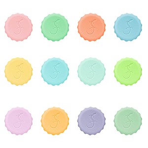 4019889130872 - Silikon-Kronkorken Pastell bunt 12 St 4019889130872 - Silikon-Kronkorken Pastell bunt 12 St