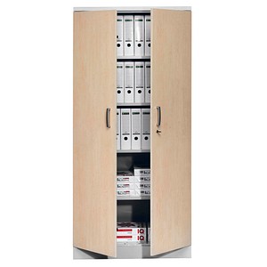 4260090172216 - Aktenschrank 100124 Holz Stahl abschließbar 5 OH 92 x 195 x 42 cm ahorn alu 4260090172216 Gürkan