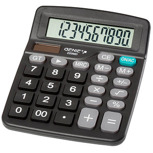 4015468126328 - 12632 GENIE Tischrechner Basic 220 MD 10-stellig Blister 12632 4015468126328