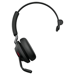 5706991022988 - Evolve2 65 monaural Telefon Over Ear Headset Bluetooth® Stereo Schwarz Lautstärkeregelung Batterieladeanzeige Mikrofon-Stummschaltung