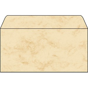 50 SIGEL Motivbriefumschläge Marmor DIN lang ohne Fenster