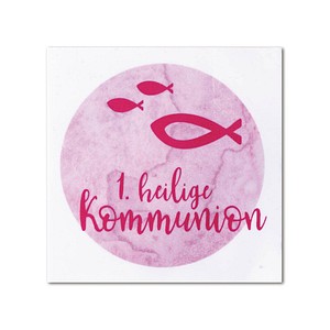 4006166482090 - Wachsmotiv rosa Heilige Kommunion Ø 67 cm 4006166482090 - Wachsmotiv rosa Heilige Kommunion Ø 67 cm
