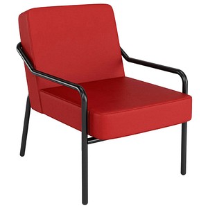 meet powered by Paperflow Sessel MEDSO M rot schwarz Kunstleder 3660141964202 meet powered by Paperflow