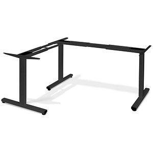 4250504567066 - elektrisch höhenverstellbares Schreibtischgestell schwarz ohne Tischplatte T-Fuß-Gestell schwarz 1300 - 1600 x 530700 cm 42