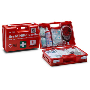 4011166210376 - Erste-Hilfe-Koffer SAN Cardio DIN 13157 orange 4011166210376 Leina-Werke