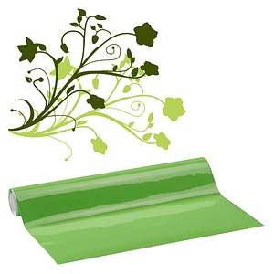 plottiX Permanent Vinyl Foil - Light Green - 31.5 cm Width