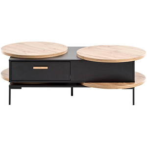 4027181115114 - Beistelltisch Holz schwarz 1282 x 760 x 411 cm