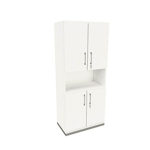 4260649684030 - Regalschrank Oldenburg 4260649684030 weiß 4 Fachböden 800 cm 442 cm