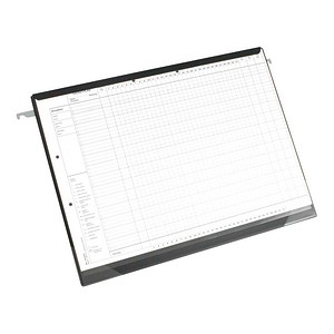 4052301535022 - Hängehefter für Dienstpläne- bzw Intensivkurven Kunststoff schwarz DIN A3 1x Klemmleiste 5 St