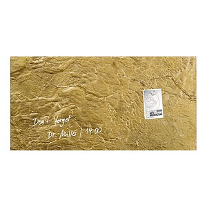 Glas-Magnettafel artverum® 91,0 x 46,0 cm Metallic-Gold