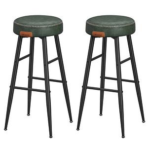 0194343187136 - Songmics - vasagle echo Kollektion Barhocker 2er Set Barstuhl Küchenstuhl Kunstleder 762 cm hoch für Küche Esszimmer einfacher Aufbau