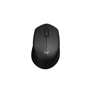 Logitech M330 Silent Plus Maus kabellos schwarz