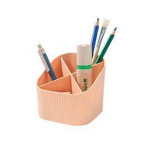 4012473120525 - Stiftehalter X-LOOP pastellorange Kunststoff 4 Fächer 111 x 111 x 105 cm 4012473120525 HAN