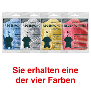 4260206626213 - unisex Regenponcho farbsortiert Einheitsgröße 4260206626213 WUNDmed